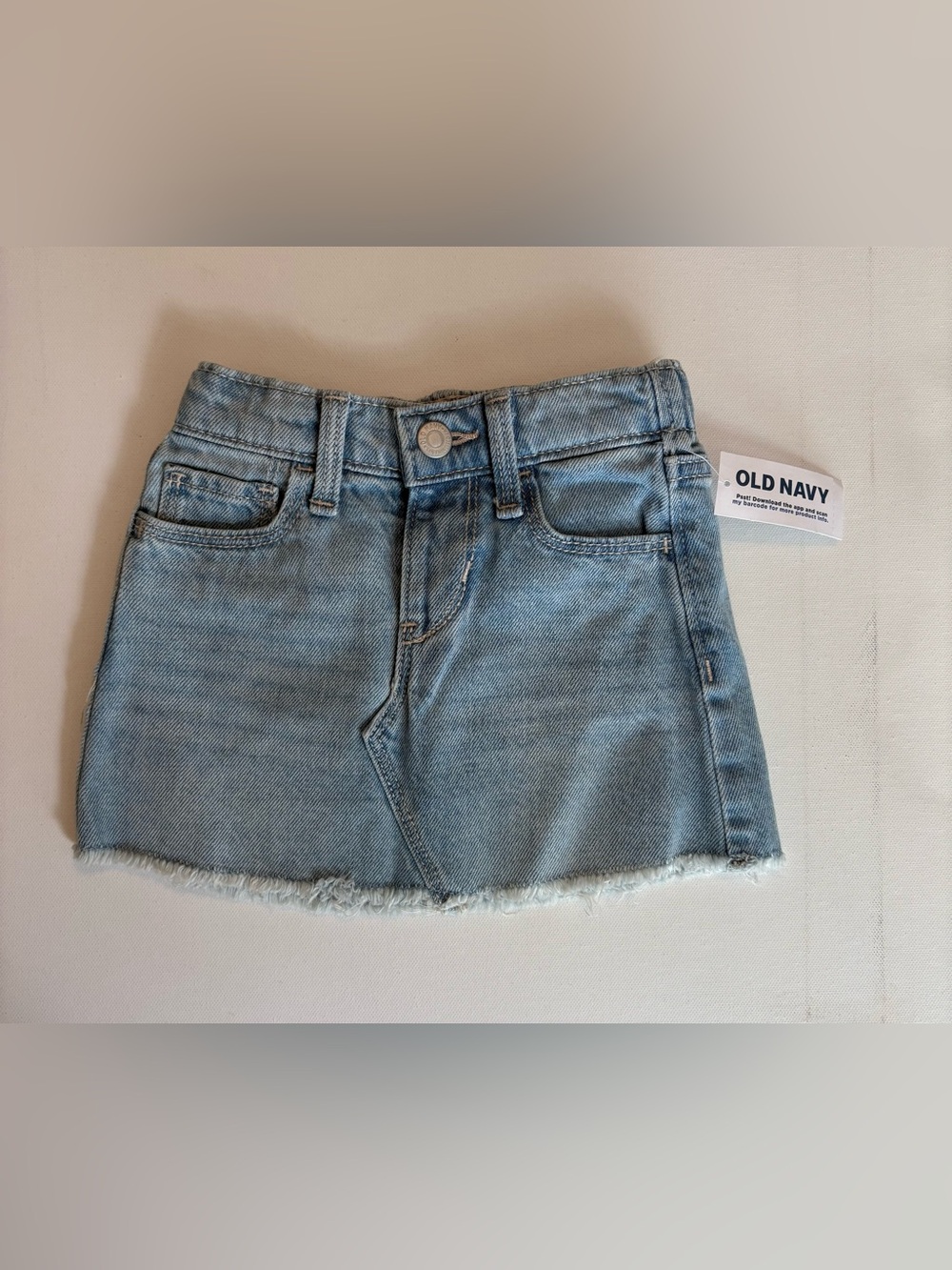 NWT Old Navy Girl's 18-24 Mo. Light Wash Denim Mini Skirt